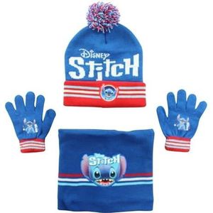 Muts, handschoenen en sjaal Lilo & Stitch Jongen