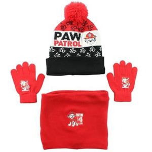 Muts handschoen sjaal paw patrol kinderen, Rood, One Size