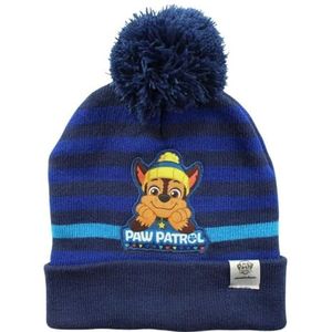 Disney Paw Patrol muts met pompon voor kinderen, hoed voor jongens, Navy Blauw