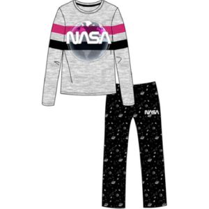 Nasa vrouwen pyjama grijs - zwart - Maat M