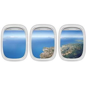 PLAGE Bed, HEADBOARD Sticker-Sticker voor bed hoofdeinde van The Sky 3X [57,8 x 42 cm], acryl, kleurrijk, 160x0,02x57,8 cm