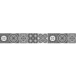 Zelfklevende rand 15 x 300 cm - AZULEJOS donkergrijs