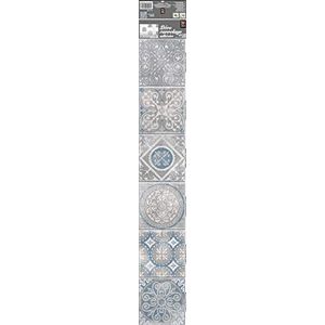 Décoration adhésive pour CARRELAGE Elvas Cementtegels, polyvinyl, muisgrijs, 15 x 15 x 0,1 cm