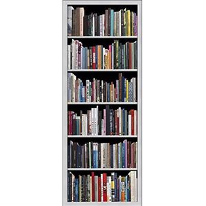 Plage Vliesbehang, moderne boekenkast, meerkleurig, 98 x 0,2 x 240 cm