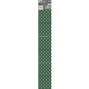 PLAGE 6 tegels stciker - Arborea vert, groen, 15x15cm