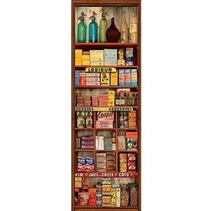 PLAGE KITCHEN stickers voor keukens en koelkast-levensmiddelzaak-180 x 59,5 cm, vinyl, kleurrijk, 180 x 0,1 x 59,5 cm