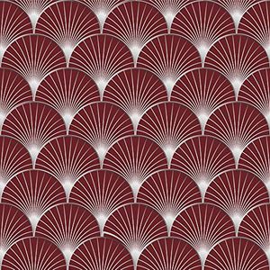 Zelfklevende decoratie voor tegels 268524 Armorea wijnstokken [6 tegel], rood, 15 x 15 cm