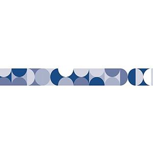 Zelfklevende rand, 5 x 300 cm, blauw en wit
