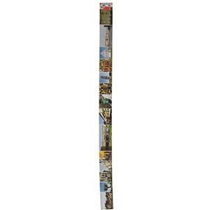 PLAGE rand foto Italië (300x10cm), acryl, kleurrijk, 300 x 0,2 x 10 cm