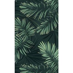 Vliesbehang, panoramisch behang, trendy lichte en donkere junglebladeren, 150 cm x 250 cm