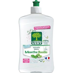 L'arbre vert Liquide Vaisselle Mains Menthe/Basilic Hypoallergénique