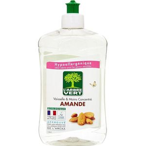L'Arbre Vert - Afwasmiddel - amandel - 500 ml - 3 stuks