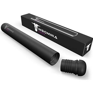 Insomnia Smoke Sigaretten Houder | Water, geur & geurbestendig | Premium tabaksdoob buis sigarettenopslagcontainer doos voor King Size Pre-roll Cone | Gemaakt van CNC aluminium (zwart)