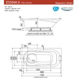 Ligbad Allibert Essina 170x70 cm