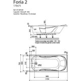 Ligbad allibert foria 170x75x51-52 cm