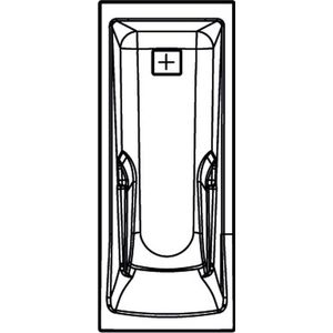 Allibert Aero Confort inbouwbad 170x75cm wit