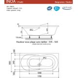 Ligbad Allibert Inoa 170x80 cm