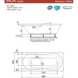 Allibert Rechthoekig Bad Inoa 180x80 X 53,5-56cm Wit