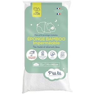 P'tit lit - Baby Bamboo Matrasbeschermer 70x140 cm | Waterdicht - Zacht aanvoelend - Vrij van chemische behandelingen - Ademend - Oeko-TexÂ®