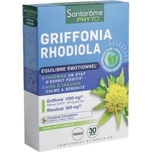 Santarome Griffonia Rhodiola 30 Capsules