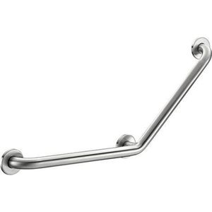 BASIC greep 135° Ø32 400x400 3 bevestigingspunten mat gepol.