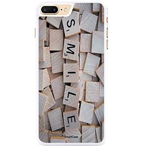 Smartcase Beschermhoes + gehard glas voor iPhone 7 Plus Smile
