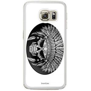 Beschermhoes + gehard glas voor Galaxy S6 SmartCase® Indian Skull