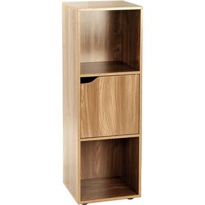 1 x 4 Oak Kast met 2 deurtjes - 31 x 29 x 120 cm 11449 Casame