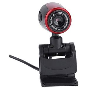 Full HD 1080P pc-webcam met microfoon, USB 2.0 16MP 360 ° draaibare camera, (automatische witbalans en kleurcorrectie en focus), ondersteuning voor videoconferenties, voor MSN, voor Yahoo, voor Skype, enz.