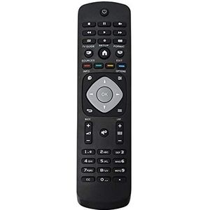 Vervanging van de universele Smart TV-afstandsbediening voor Philips LCD LED Smart TV, 8 m afstand, zwart