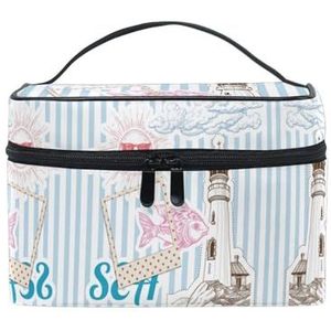 Paard Mooie Leuke Eenhoorn Baby Cosmetische Tas Organizer Rits Make-up Zakken Pouch Toilettas Voor Meisje Vrouwen, Foto, M