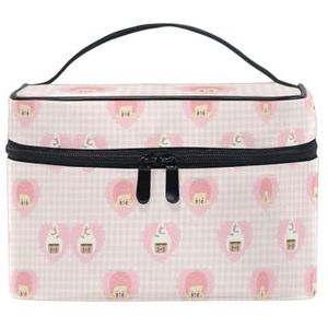 Bloem Retro Glanzende Bloemen Cosmetische Tas Organizer Rits Make-up Tassen Pouch Toilettas Voor Meisje Vrouwen, Foto, M