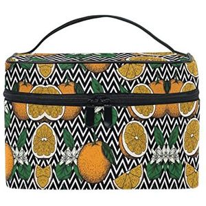 Art Deer Moon Gouden Cosmetische Tas Organizer Rits Make-up Zakken Pouch Toiletry Case voor Meisje Vrouwen