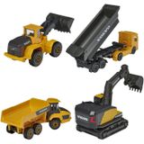 Simba Toys,Majorette 212057287 Volvo 4 Pieces Giftpack, schwarz/gelb,Meerkleurig