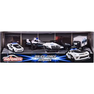 Majorette Police Force Auto's Giftpack, 4st.