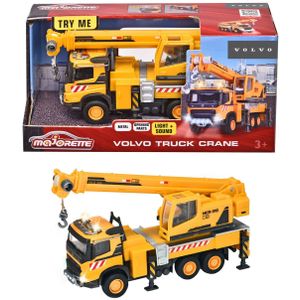 Majorette - Speelgoedkraan - Geel - 22 cm - Inclusief Batterijen - Licht & Geluid