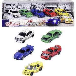 Majorette - Japan Series - Auto's - 5 stuks - Vanaf 3 jaar