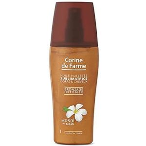 Corine de Farme bruining intense olie met glitter 150ml, sublieme huid en haar, parabenenvrij