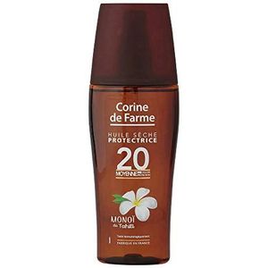 Corine de Farme, Beschermende droogolie, SPF20, UVA UVB-zonbescherming, Clean Beauty formule zonder parabenen, gemaakt in Frankrijk, 150 ml, voor een stralende bruining