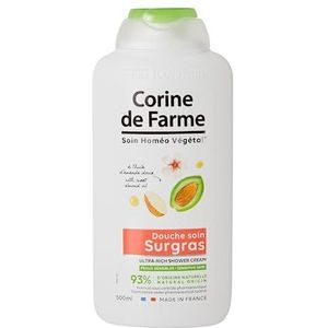 Corine de Farme, Doucheverzorging met zoete amandelolie, lichaamsgel verrijkt met zoete amandelolie, voedt en kalmeert droge en gemengde huid, recyclebare fles - 500 ml
