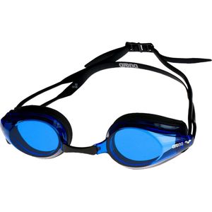 arena Tracks Anti-condens, wedstrijdbril, uniseks, voor volwassenen, zwembril met uv-bescherming, 4 verwisselbare neusbruggen, siliconen afdichtingen, 18 x 7 x 6 cm