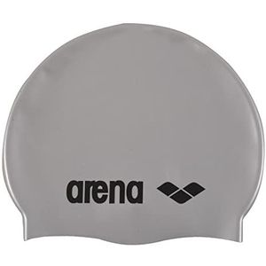 Arena Classic Silicone Badmuts - Unisex - zilver/zwart