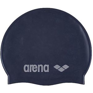 Arena Classic Silicone JR Zwembadmuts voor kinderen, uniseks, blauw/zilver, één maat