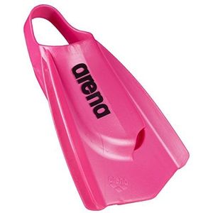 Arena Unisex Volwassen Powerfin Pro II Zwemmen Training Vinnen Mannen en Vrouwen Siliconen Korte Blade Flippers Links/Rechts Aangepast, Navy/Oranje, Maat 6-7
