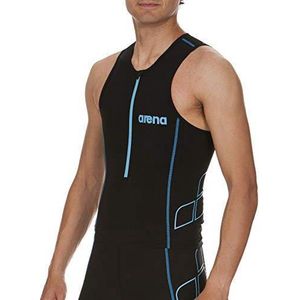 ARENA - M Tritop St - Tops - Zwart/Turkoois - Materiaal: Niet gespecificeerd