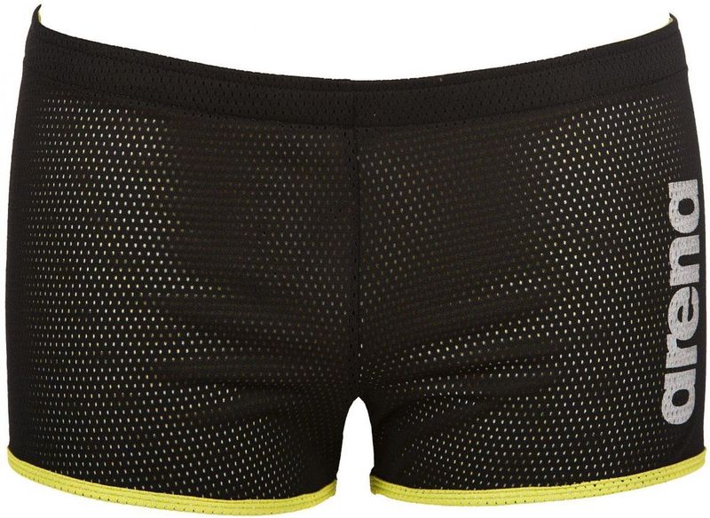 Arena - Square - Badpak - Zwart - Chloorbestendig - Elastische Tailleband