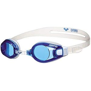 arena X-Fit Zwembril voor volwassenen, anti-condens-effect, uniseks, met brede glazen, uv-bescherming, verstelbare neusbrug, siliconen afdichtingen, meerkleurig (Blue-Clear-Clear), Eén maat
