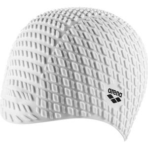 Arena Silicone Cap Bonnet retro look badmuts, volwassenen, uniseks, wit, TU