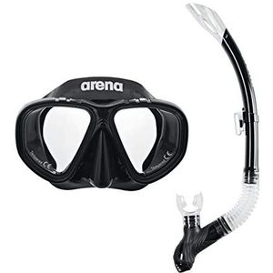 arena Unisex Jeugd Kinderen Snorkel Set Premium Black Clear-Black, One Size
