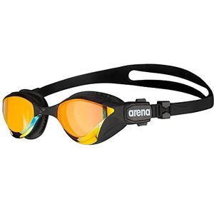 ARENA Unisex Volwassen Cobra Tri Zwembril voor Triatlon en Fitness Swipe Anti-Fog Wide Vision Mirror Lens, Geel Koper/Zwart